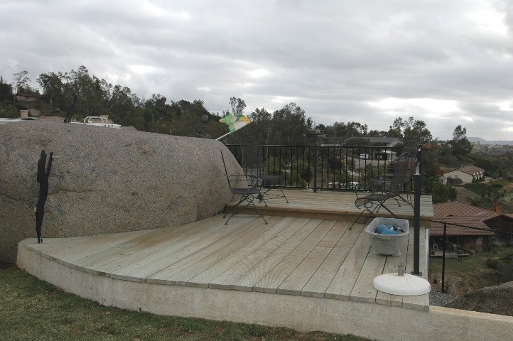 View Deck above the Garden Storage Shed...