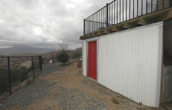 Additional Garden Storage Shed.. Under the view deck and opening to the Orchard....