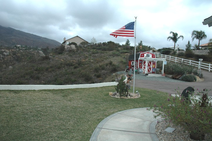 Fly Old Glory day and night... it's lighted...