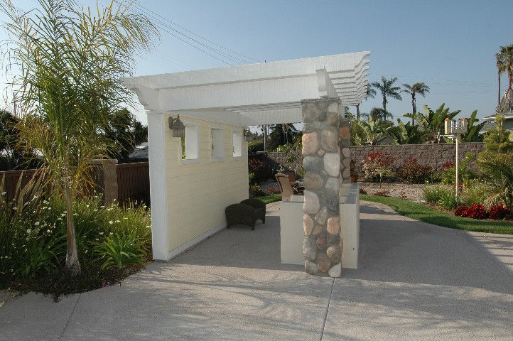 Poolside BBQ Center being completed